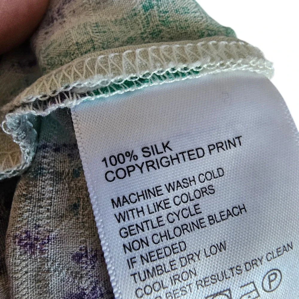 Tommy Bahama Silk Button Up Tropical Leaf Print Camp Shirt Plus‎ Size 3XL 3X